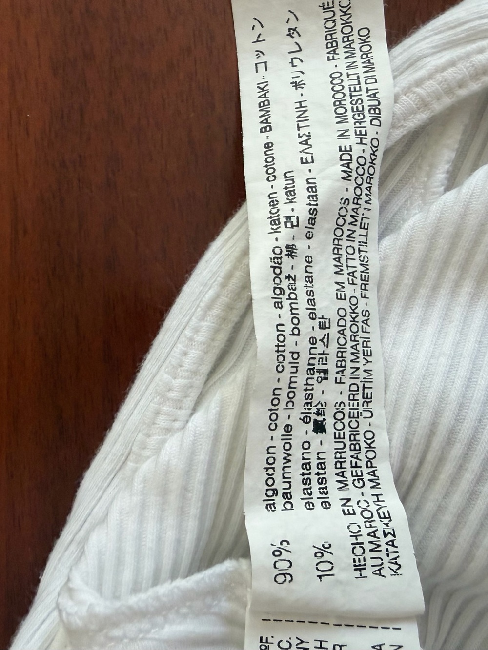 Zara White Ribbed Halter Tank Top - Picture 9 of 9